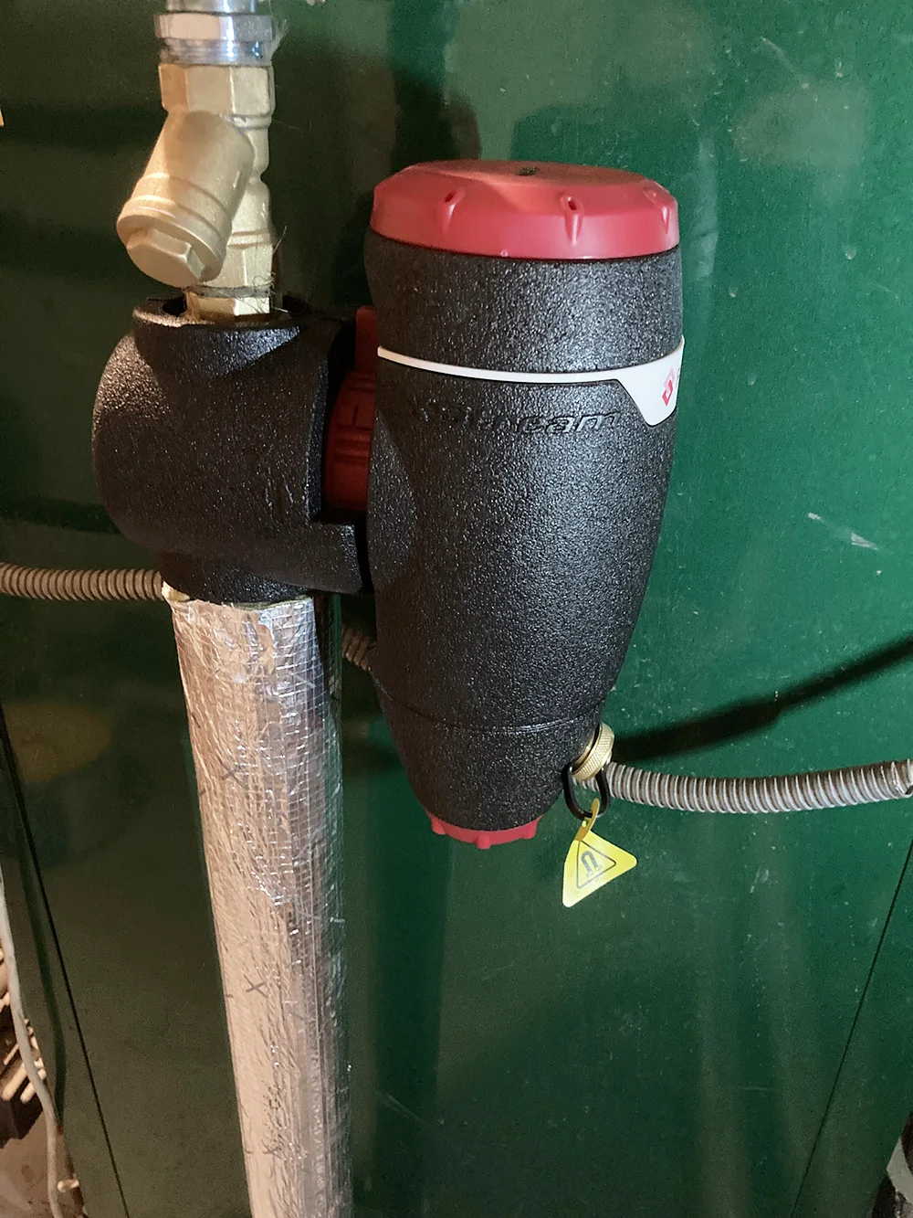 Magnet- ja mudafiltri lisamine süsteemi ja küttevee töötlus – soojuspumba paigaldus